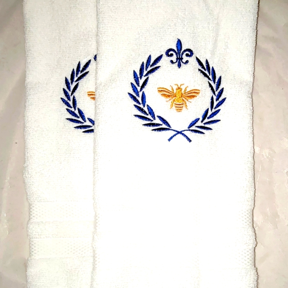 1pc Imperial Bee Embroidered Towel Set - Picture 4 of 4